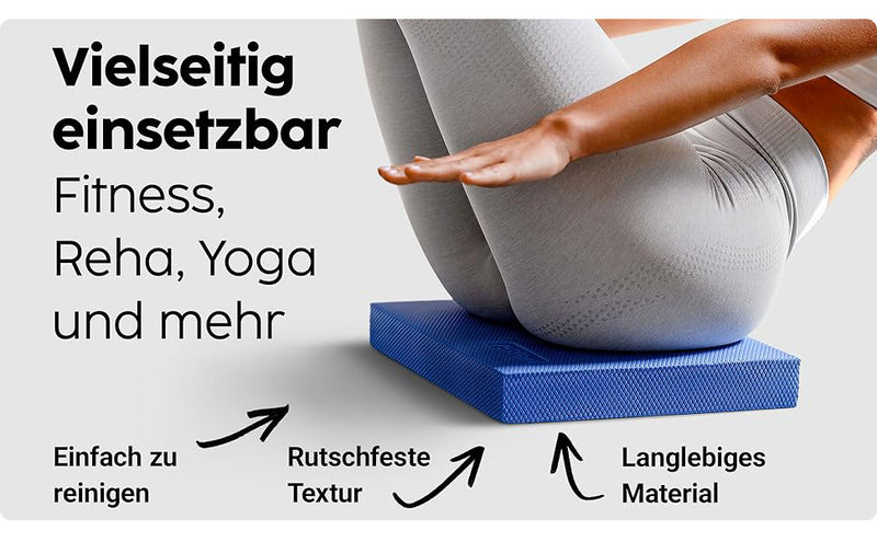 vesta+ Balance Pad XXL, vielseitig einsetzbar für Fitness, Reha und Yoga, einfach zu reinigen, rutschfeste Textur, langlebiges Material.