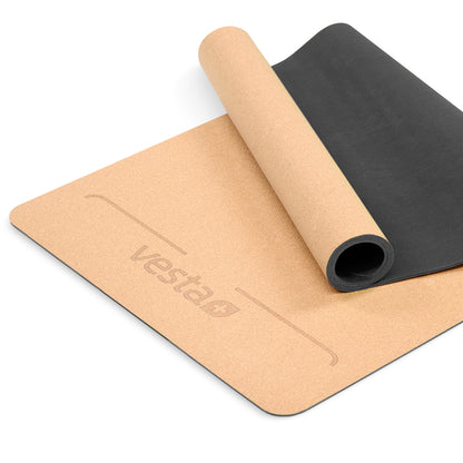 Yoga mat cork natural rubber